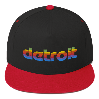 'Detroit' Flat Bill Cap (1980s Pomaceous Computer Parody) - Circumspice Michigan