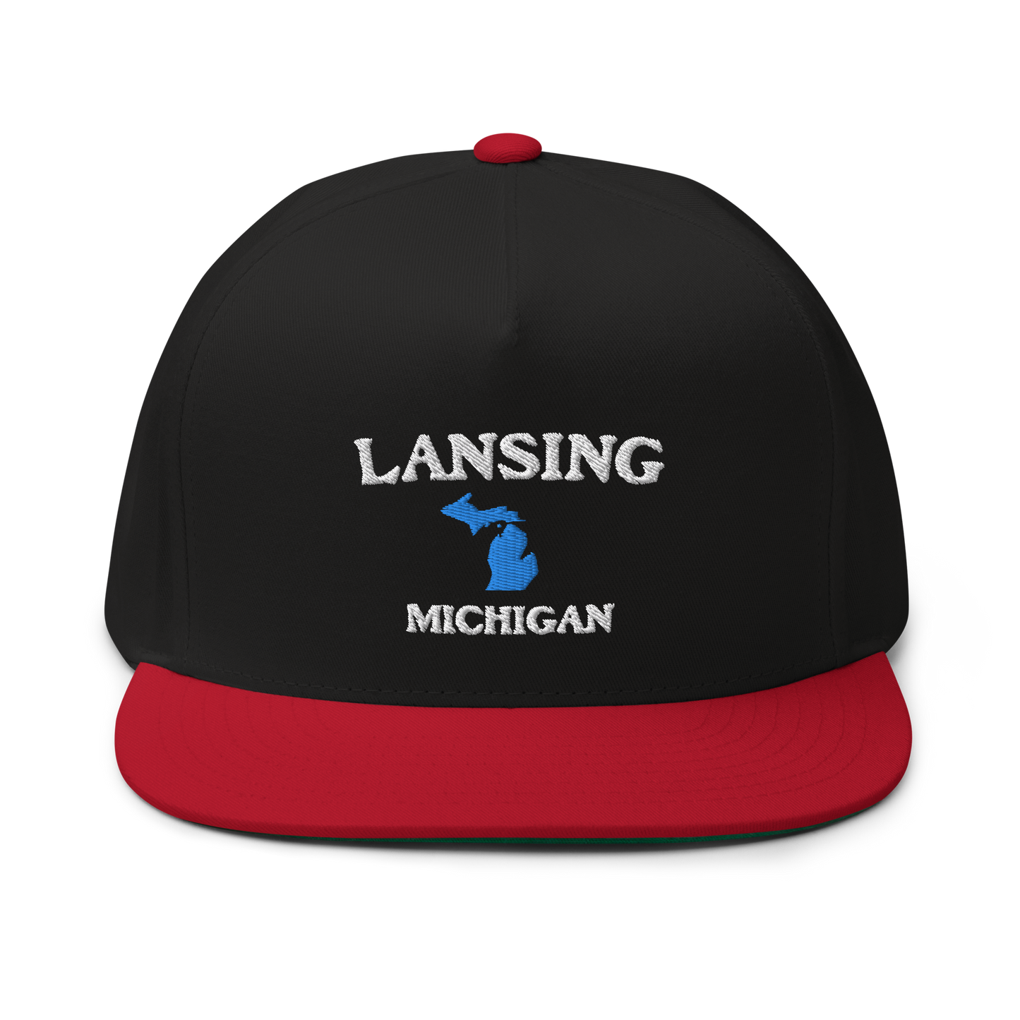 'Lansing Michigan' Flat Bill Snapback (w/ Michigan Outline)