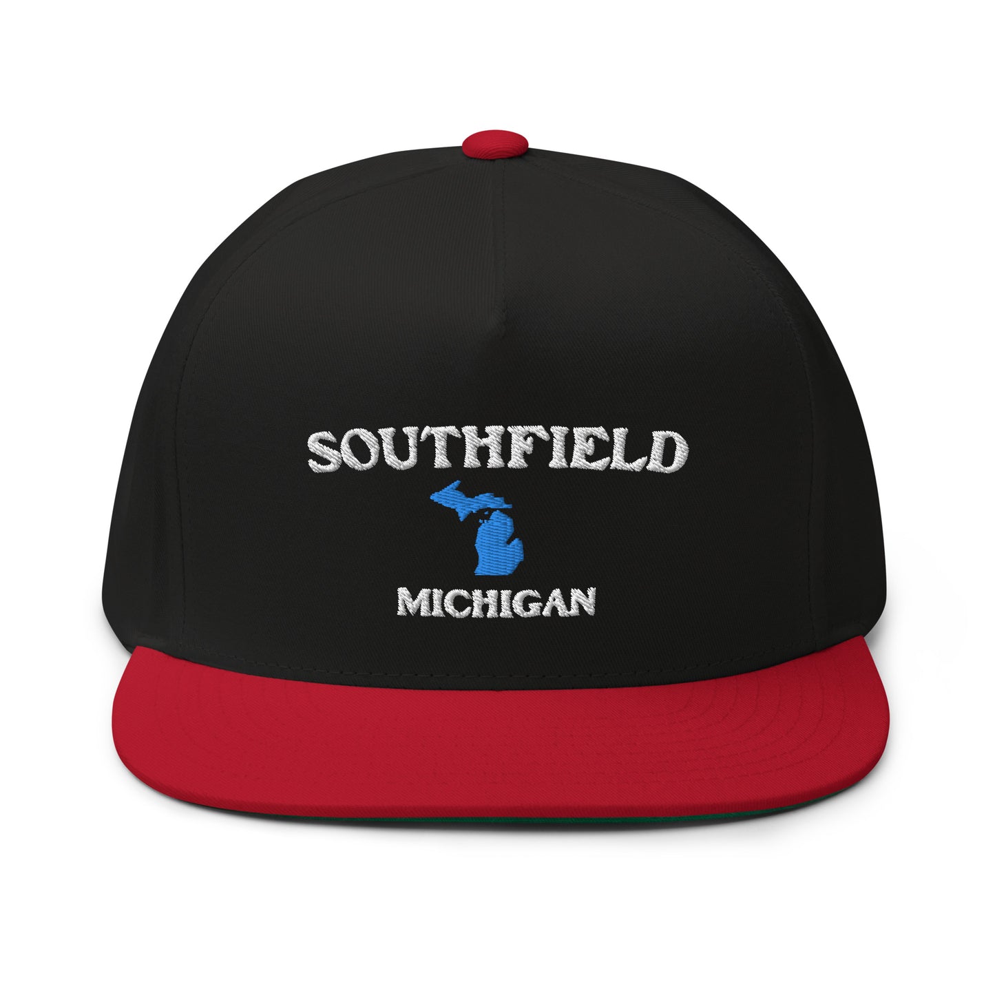 'Southfield Michigan' Flat Bill Snapback (w/ Michigan Outline)