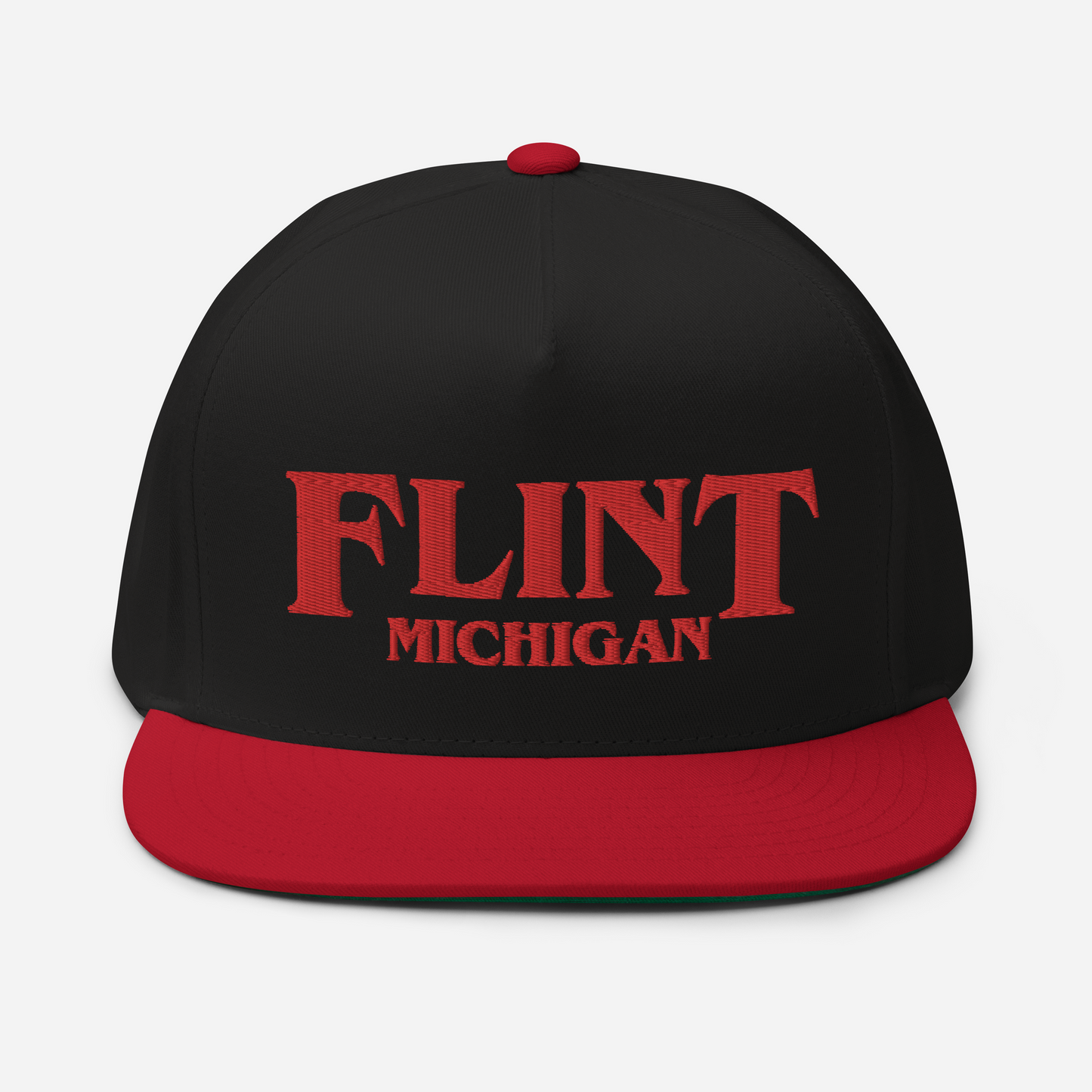 'Flint Michigan' Flat Bill Snapback (1980s Drama Parody)