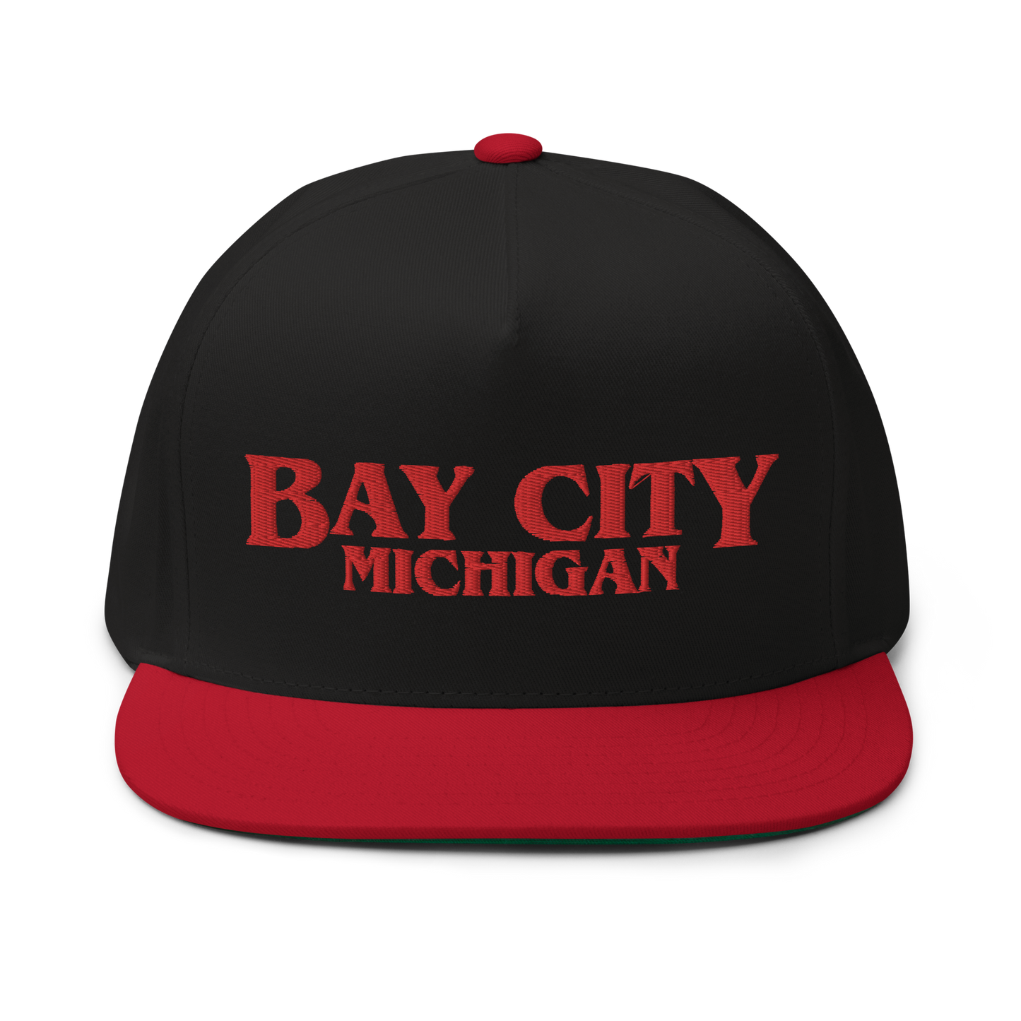 'Bay City Michigan' Flat Bill Snapback (1980s Drama Parody)