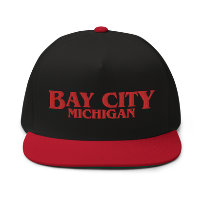 'Bay City Michigan' Flat Bill Snapback (1980s Drama Parody)