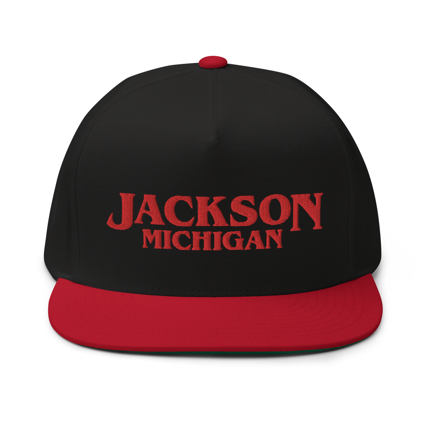 'Jackson Michigan' Flat Bill Snapback (1980s Drama Parody)