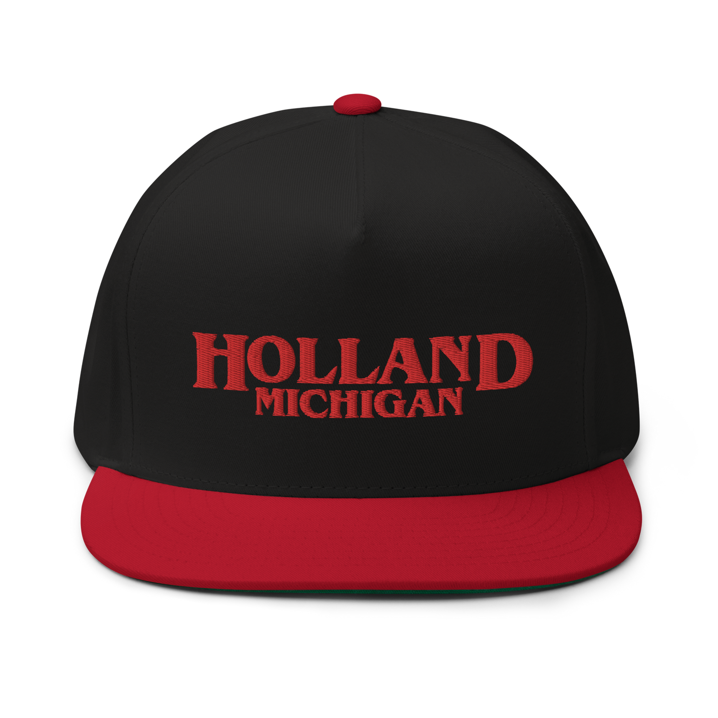 'Holland Michigan' Flat Bill Snapback (1980s Drama Parody)