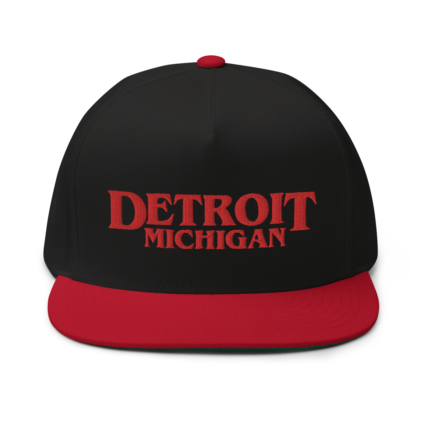 'Detroit Michigan' Flat Bill Snapback (1980s Drama Parody)