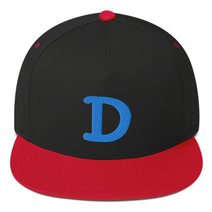 Detroit 'Old French D' Flat Bill Snapback | Azure Embroidery