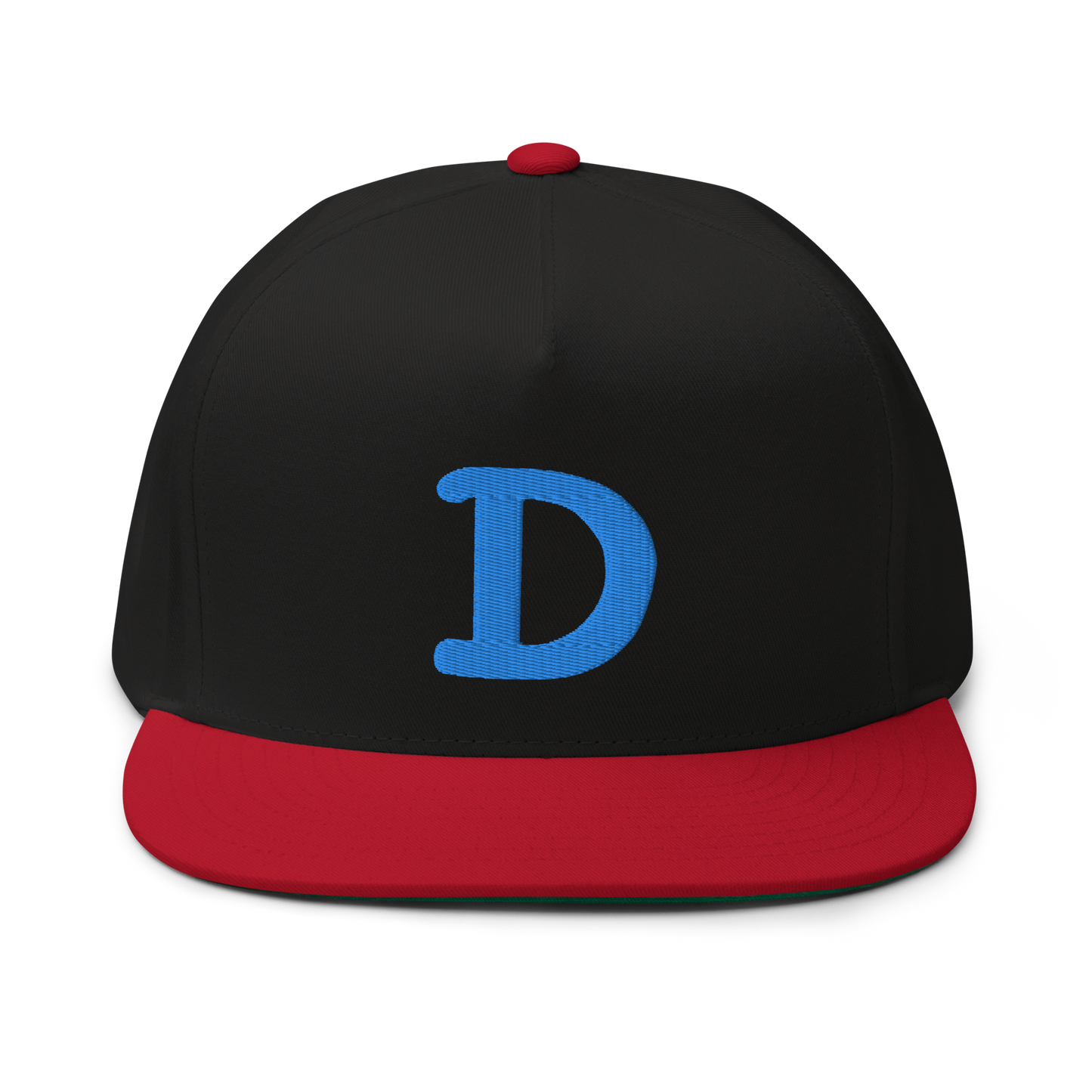 Detroit 'Old French D' Flat Bill Snapback | Azure Embroidery