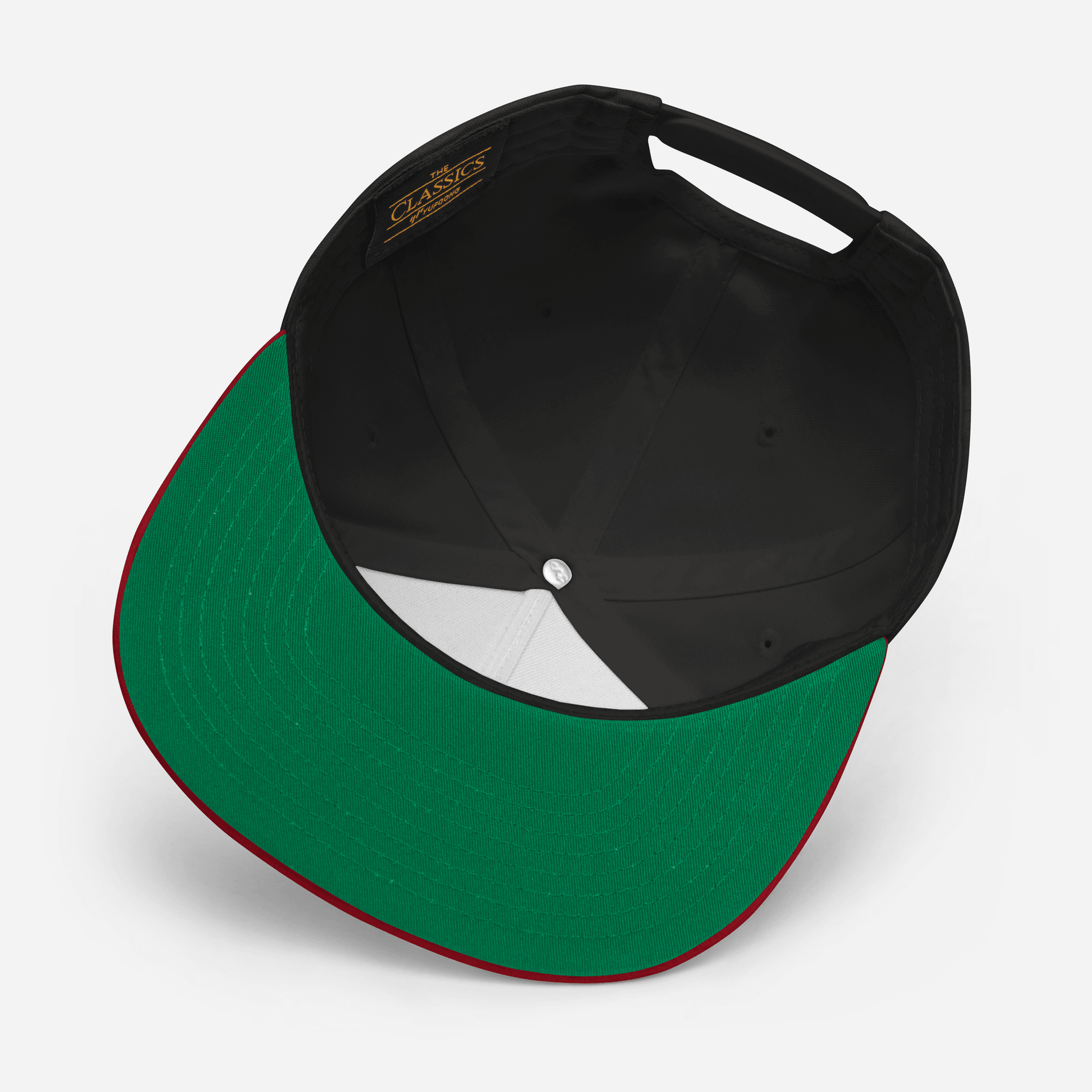 Detroit '313' Flat Bill Cap (Futuristic Sans Font) | White/Black Embroidery - Circumspice Michigan