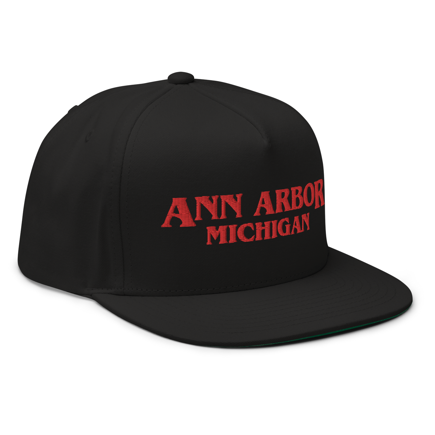 'Ann Arbor Michigan' Flat Bill Snapback (1980s Drama Parody)