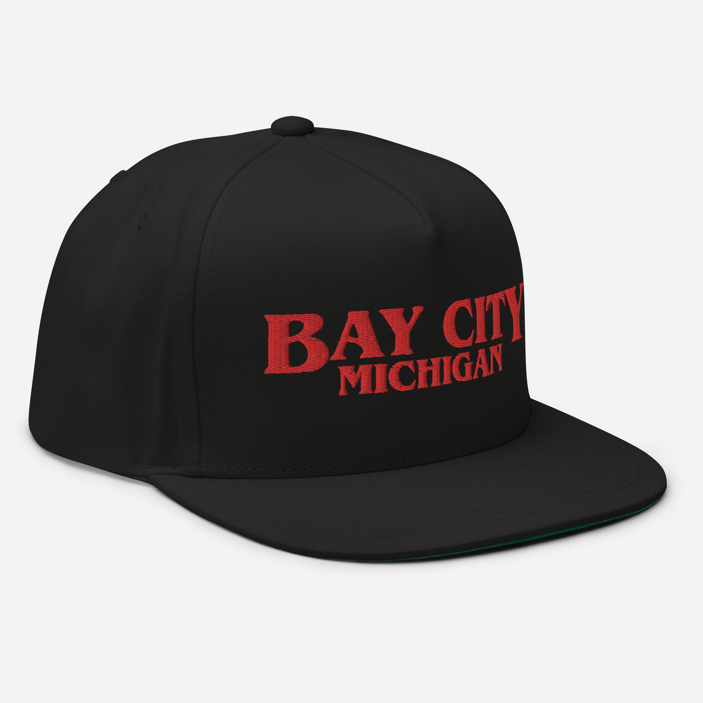 'Bay City Michigan' Flat Bill Snapback (1980s Drama Parody)