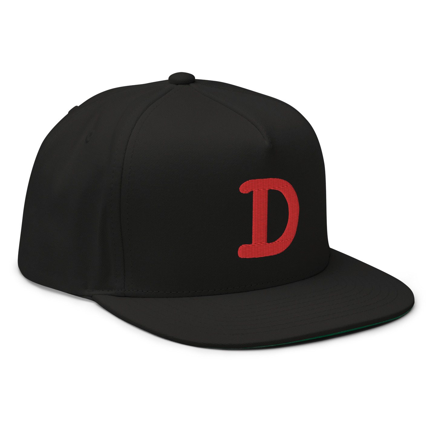 Detroit 'Old French D' Flat Bill Snapback | Red Embroidery