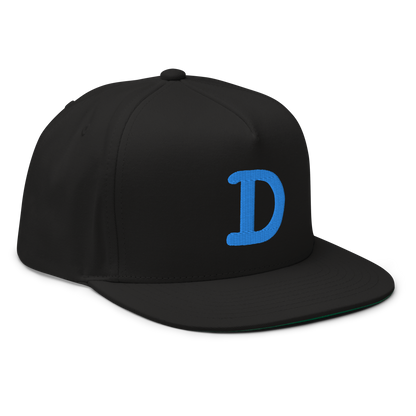 Detroit 'Old French D' Flat Bill Snapback | Azure Embroidery