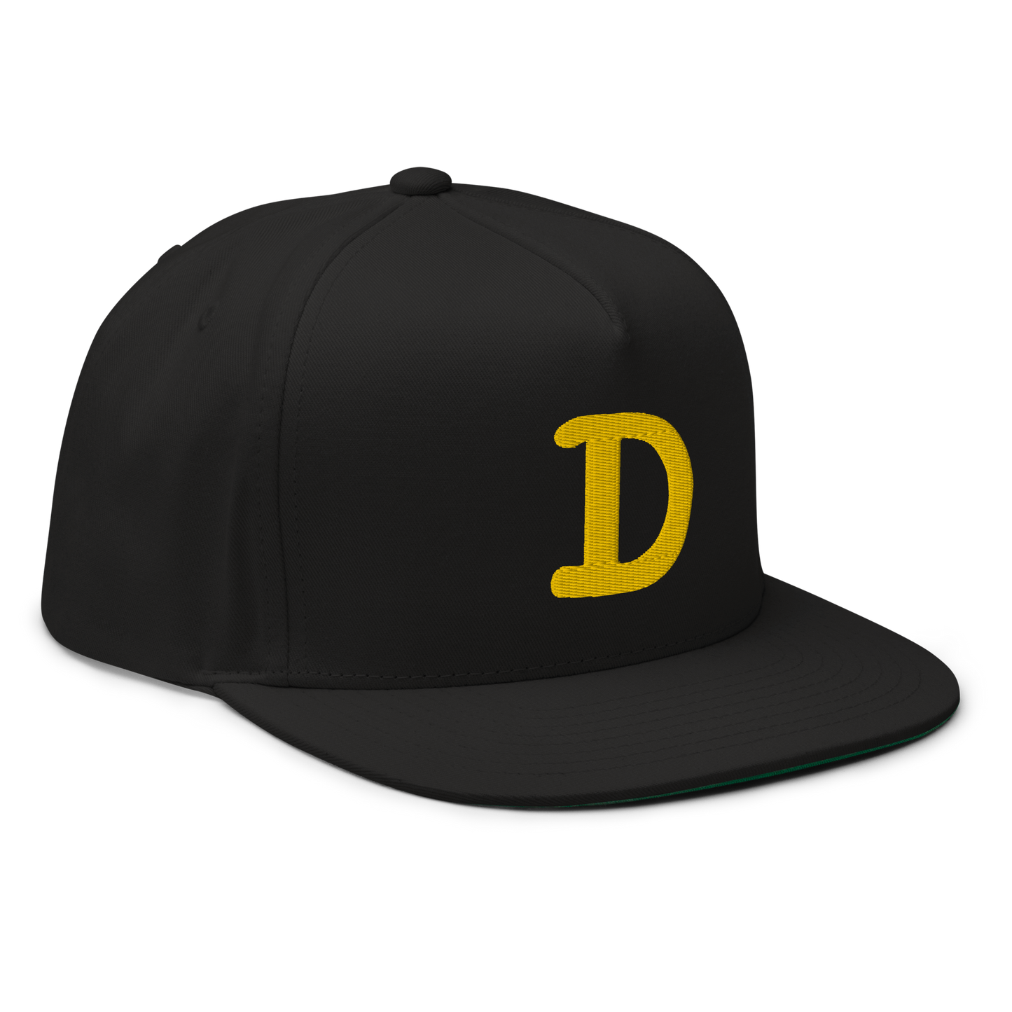 Detroit 'Old French D' Flat Bill Snapback | Gold Embroidery