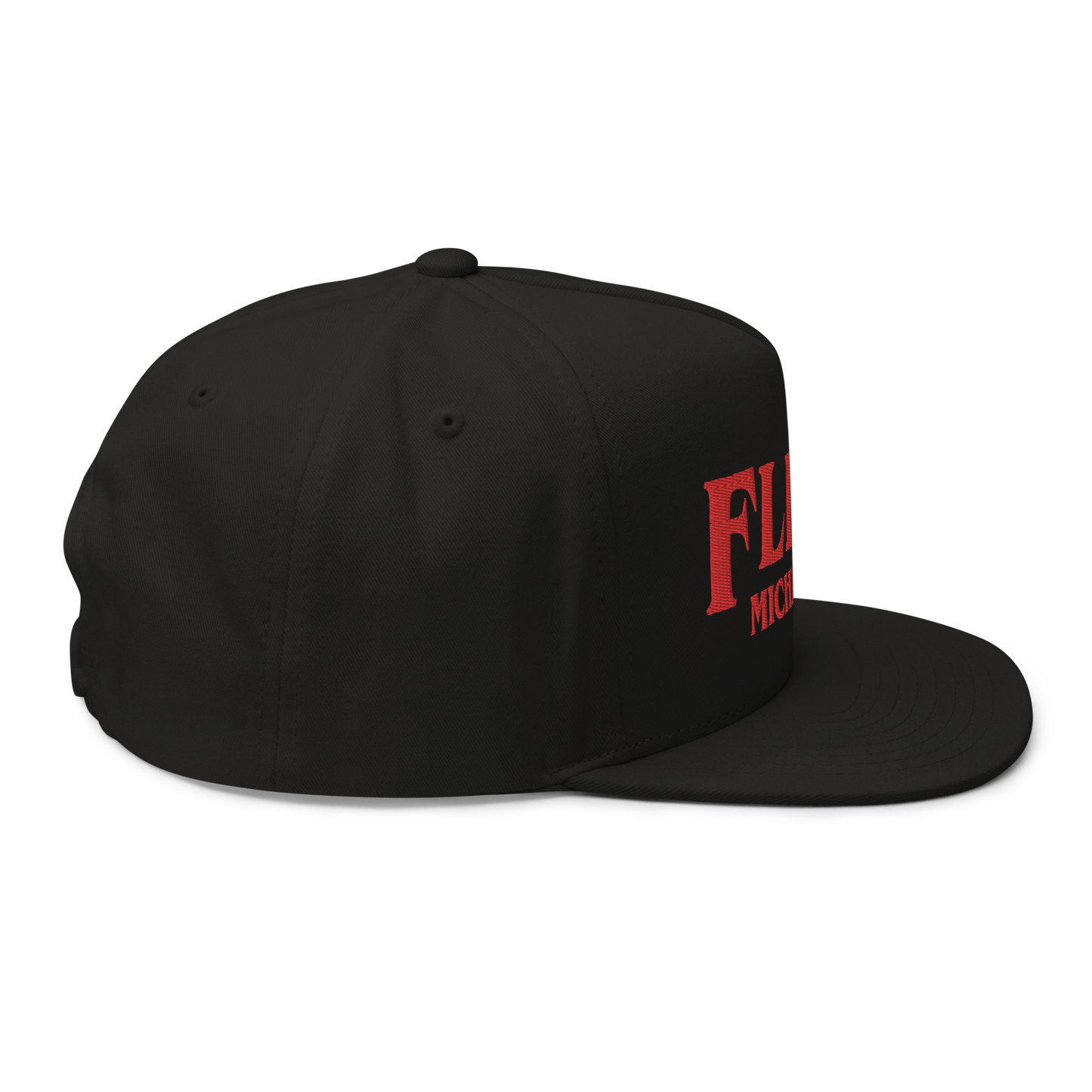 'Flint Michigan' Flat Bill Snapback (1980s Drama Parody)