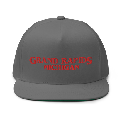 'Grand Rapids Michigan' Flat Bill Snapback (1980s Drama Parody)