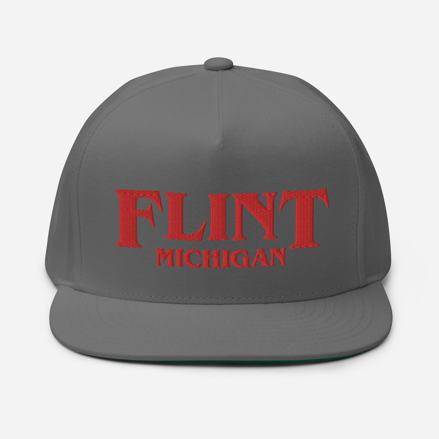 'Flint Michigan' Flat Bill Snapback (1980s Drama Parody)