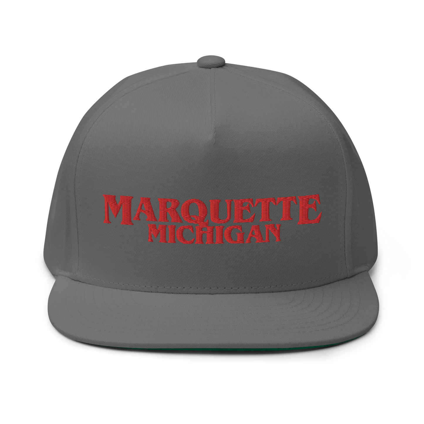 'Marquette Michigan' Flat Bill Snapback (1980s Drama Parody)