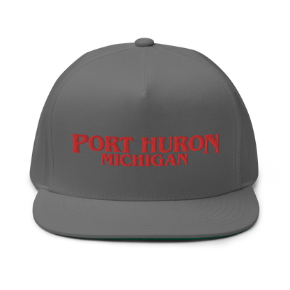 'Port Huron Michigan' Flat Bill Snapback (1980s Drama Parody)