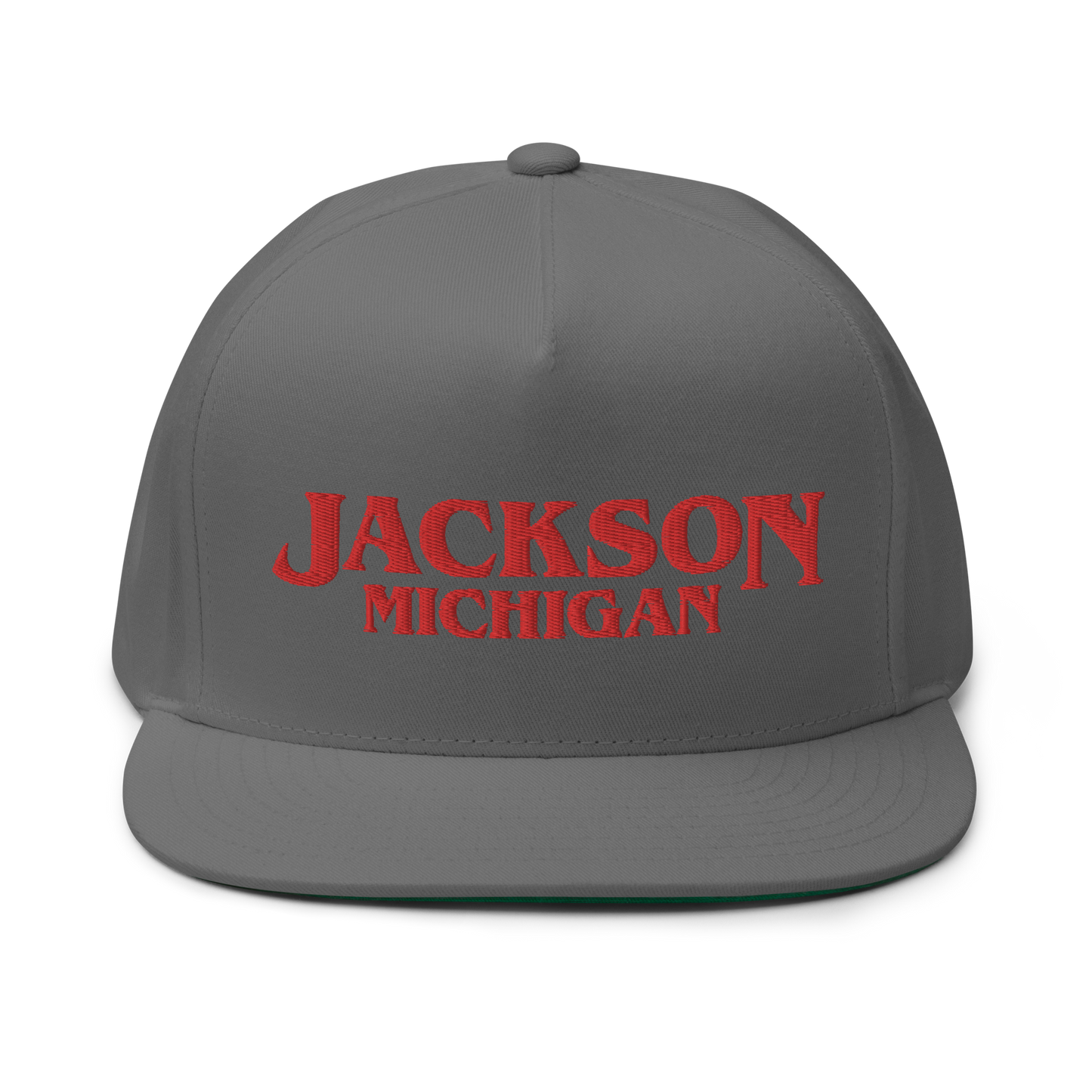 'Jackson Michigan' Flat Bill Snapback (1980s Drama Parody)