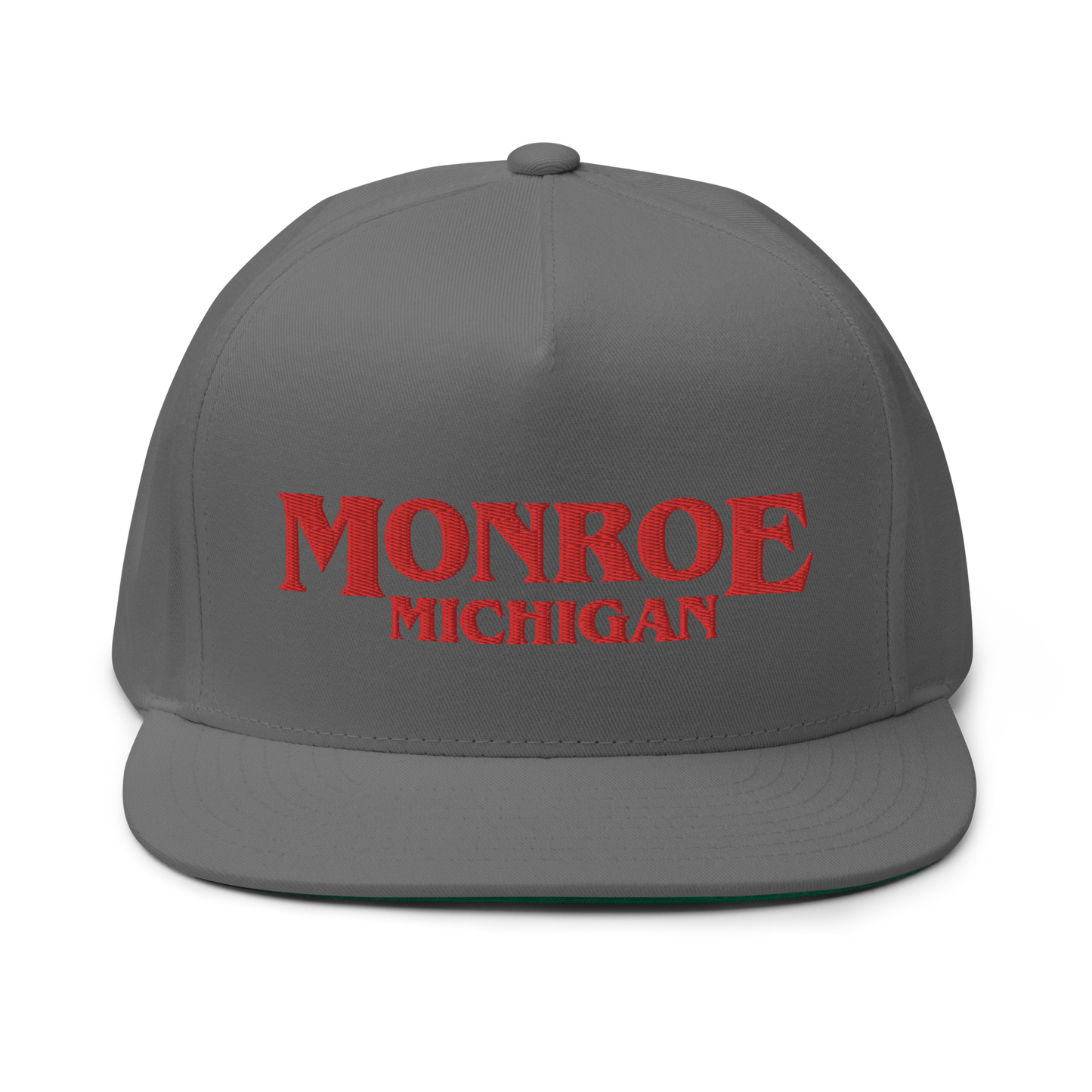 'Monroe Michigan' Flat Bill Snapback (1980s Drama Parody)