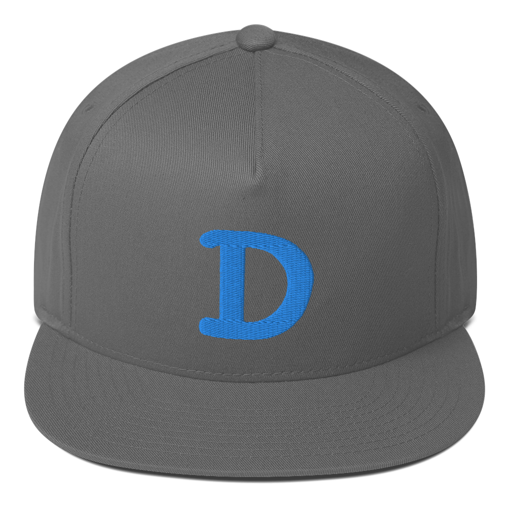 Detroit 'Old French D' Flat Bill Snapback | Azure Embroidery