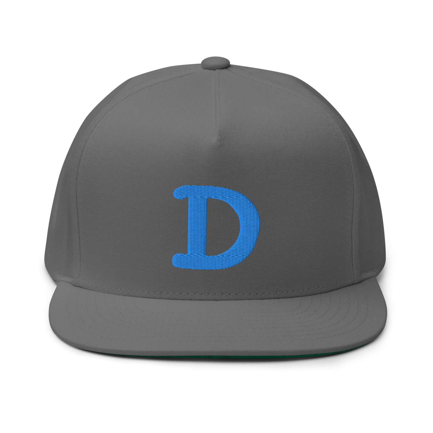 Detroit 'Old French D' Flat Bill Snapback | Azure Embroidery