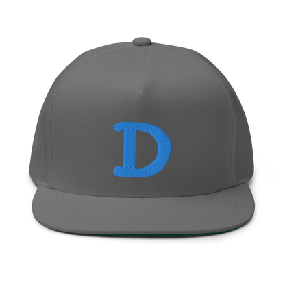 Detroit 'Old French D' Flat Bill Snapback | Azure Embroidery