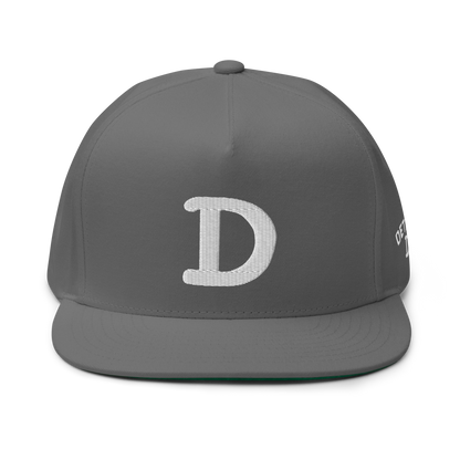 Detroit 'Old French D' Flat Bill Snapback (w/ Side Design)