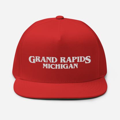 'Grand Rapids Michigan' Flat Bill Snapback (1980s Drama Parody)