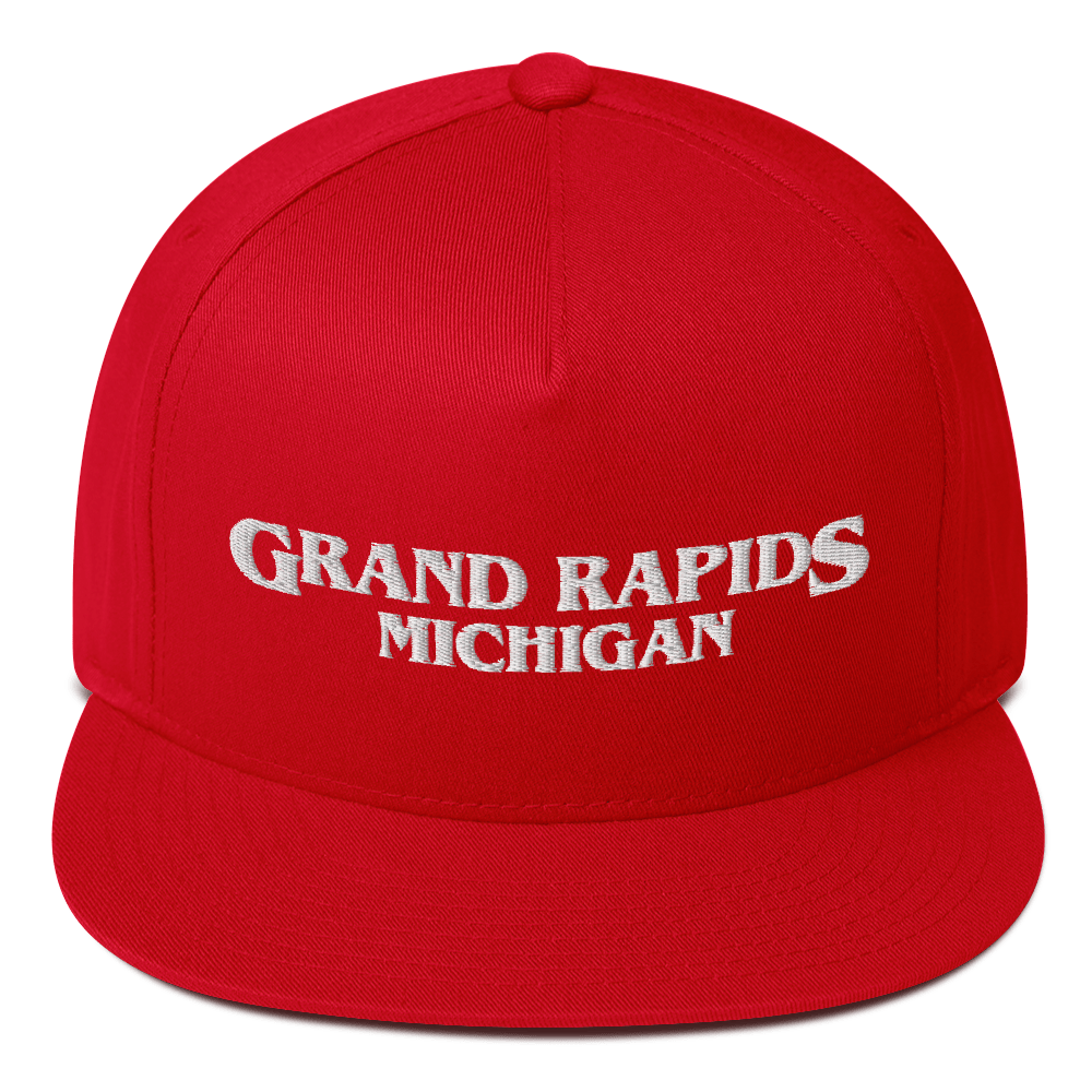 'Grand Rapids Michigan' Flat Bill Snapback (1980s Drama Parody)