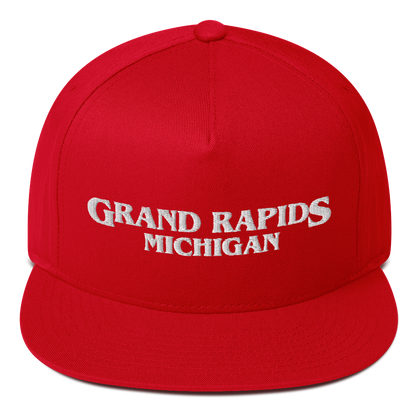 'Grand Rapids Michigan' Flat Bill Snapback (1980s Drama Parody)