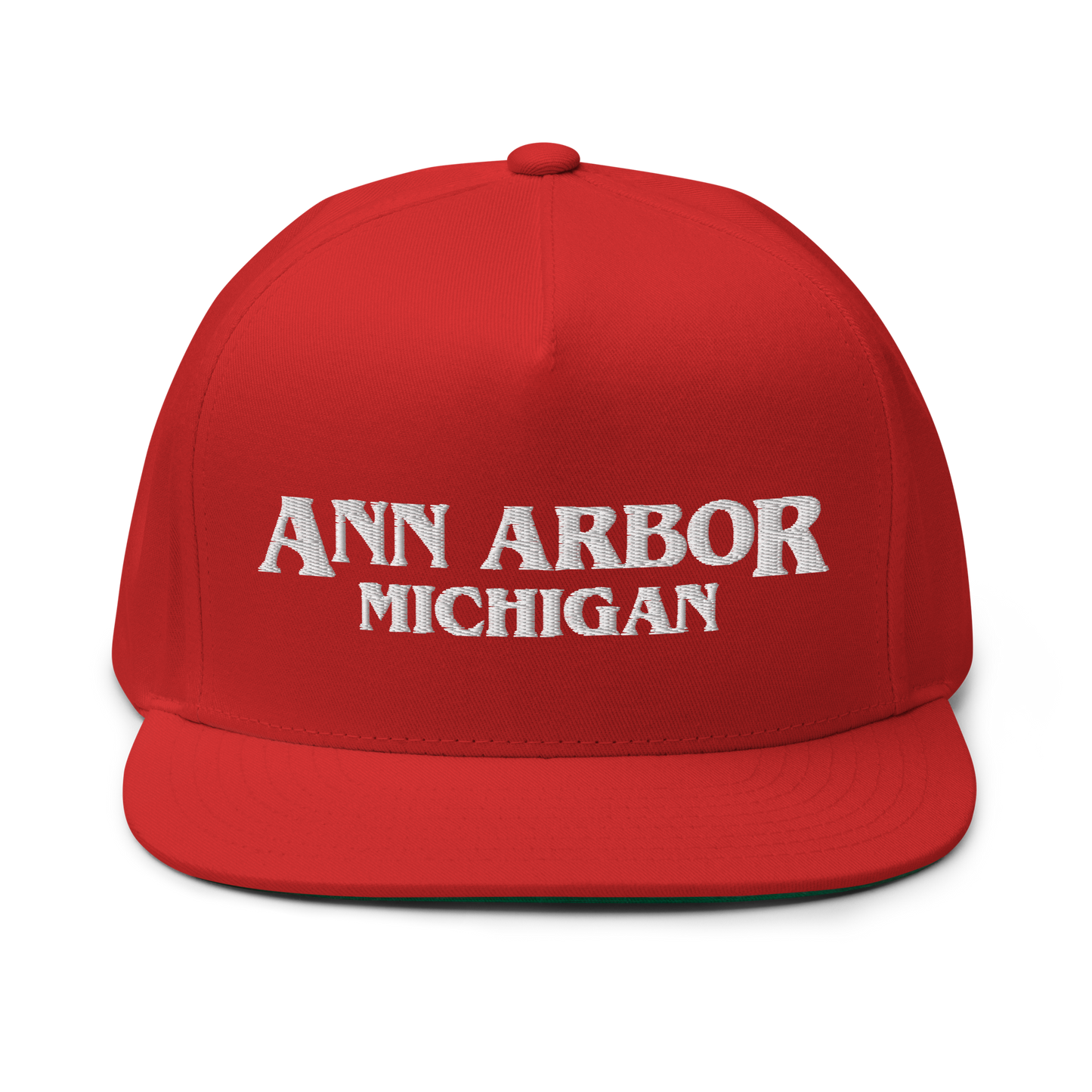 'Ann Arbor Michigan' Flat Bill Snapback (1980s Drama Parody)