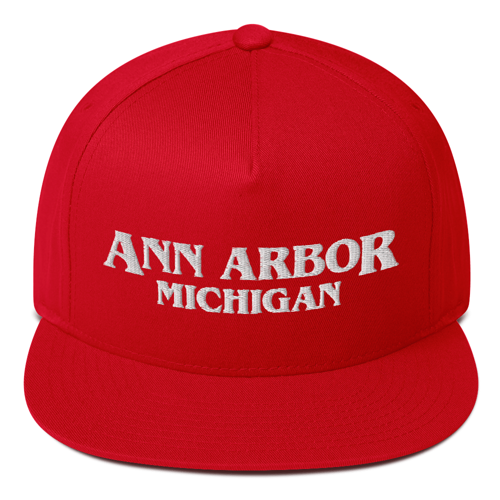 'Ann Arbor Michigan' Flat Bill Snapback (1980s Drama Parody)