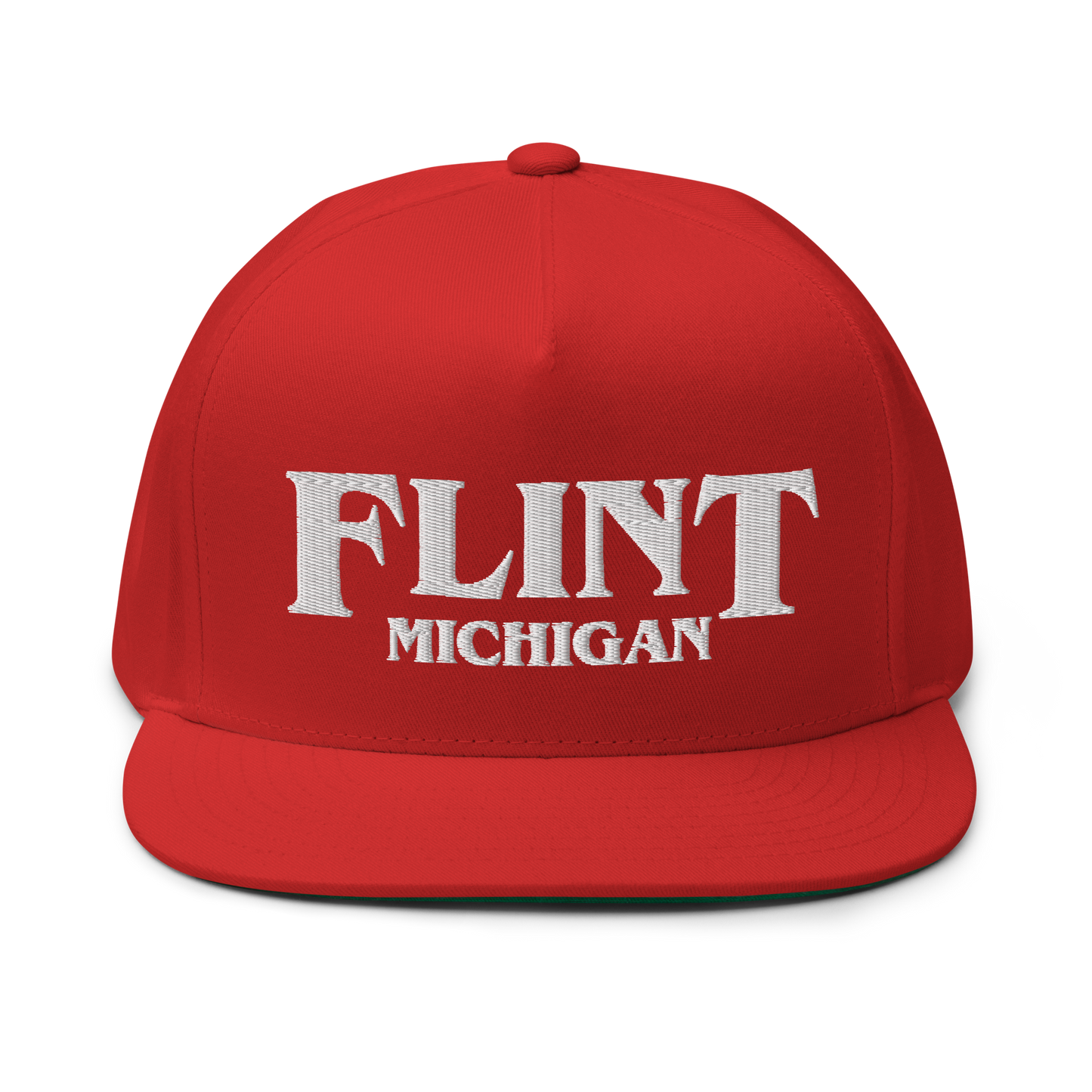 'Flint Michigan' Flat Bill Snapback (1980s Drama Parody)