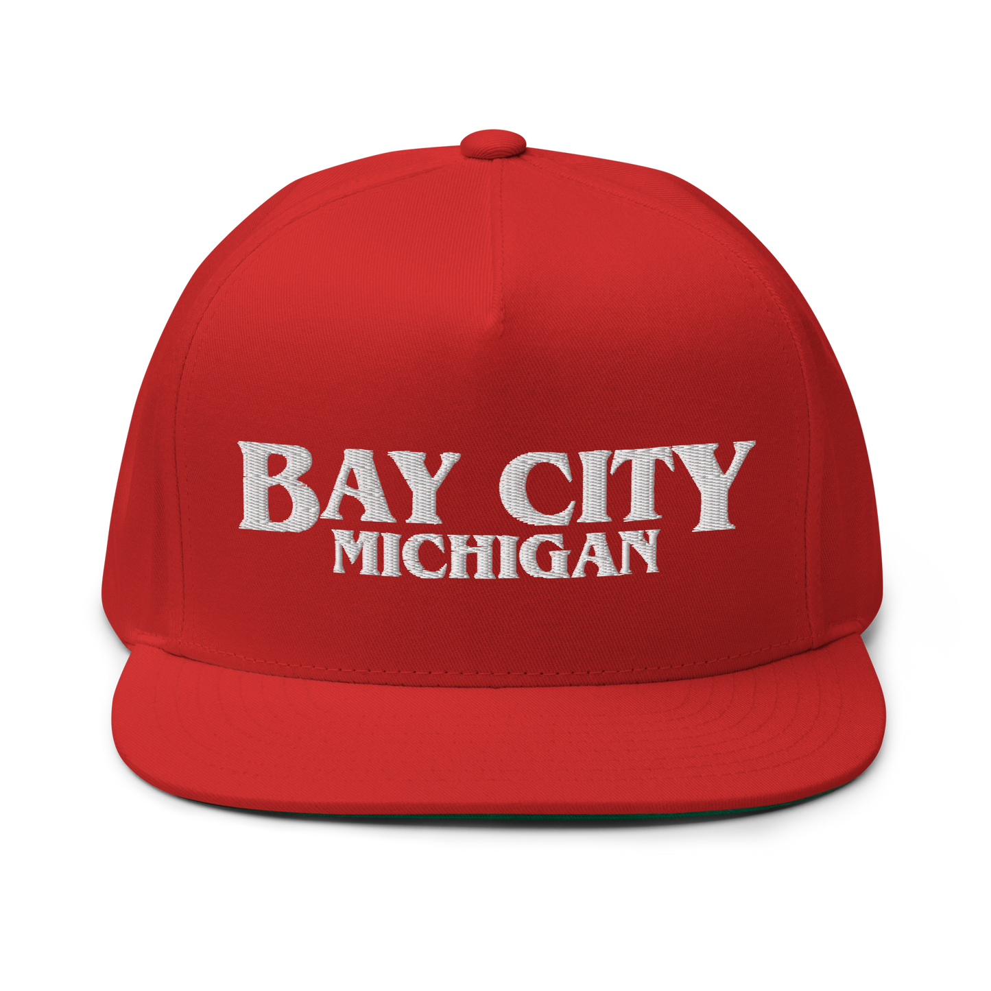 'Bay City Michigan' Flat Bill Snapback (1980s Drama Parody)