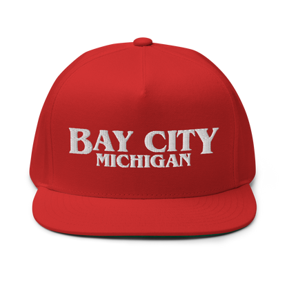 'Bay City Michigan' Flat Bill Snapback (1980s Drama Parody)