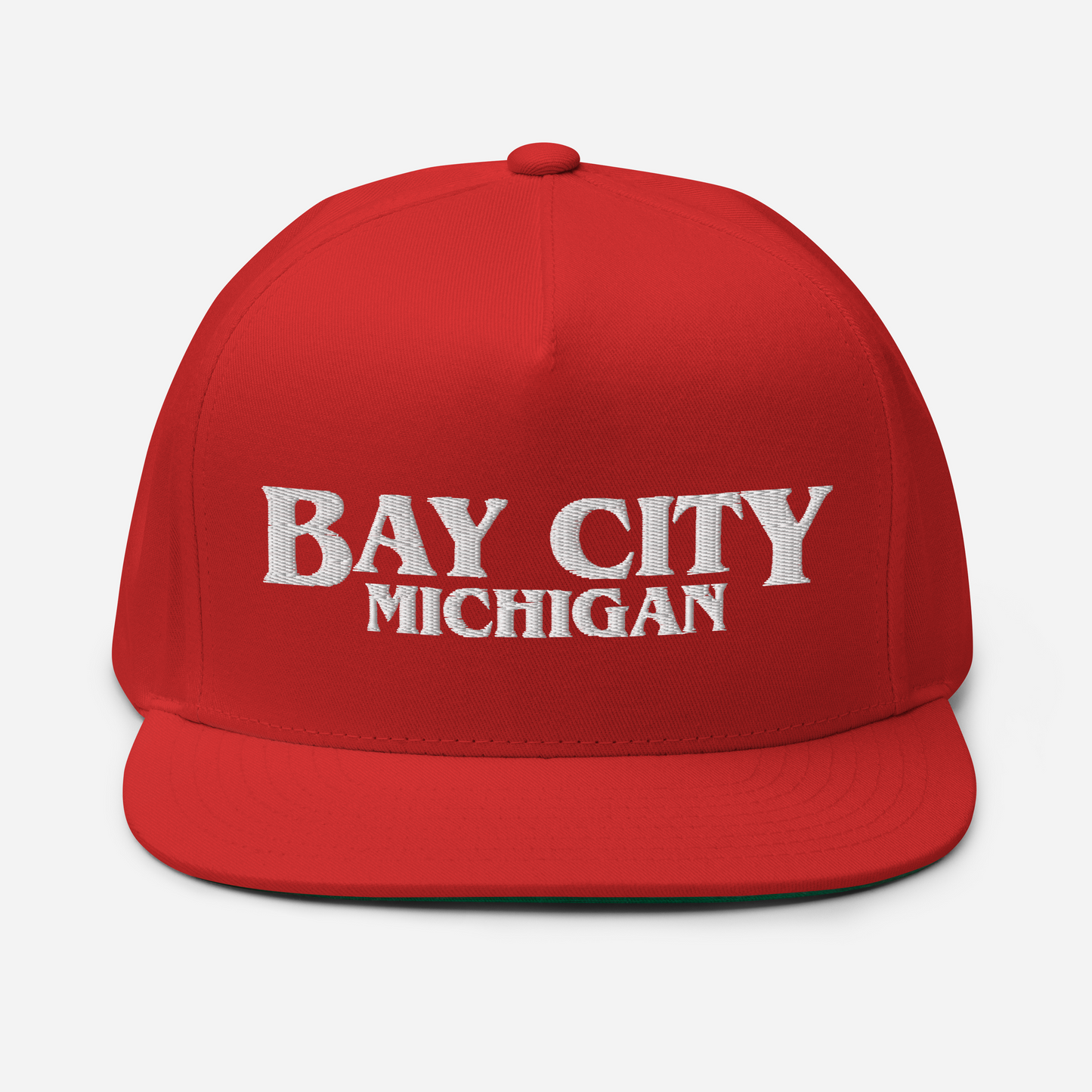 'Bay City Michigan' Flat Bill Snapback (1980s Drama Parody)