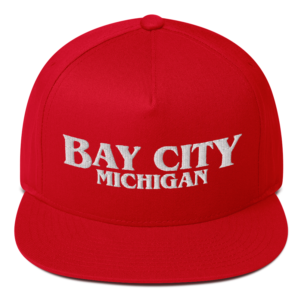 'Bay City Michigan' Flat Bill Snapback (1980s Drama Parody)