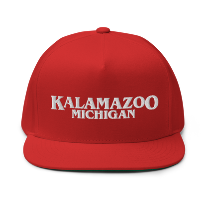 'Kalamazoo Michigan' Flat Bill Snapback (1980s Drama Parody)