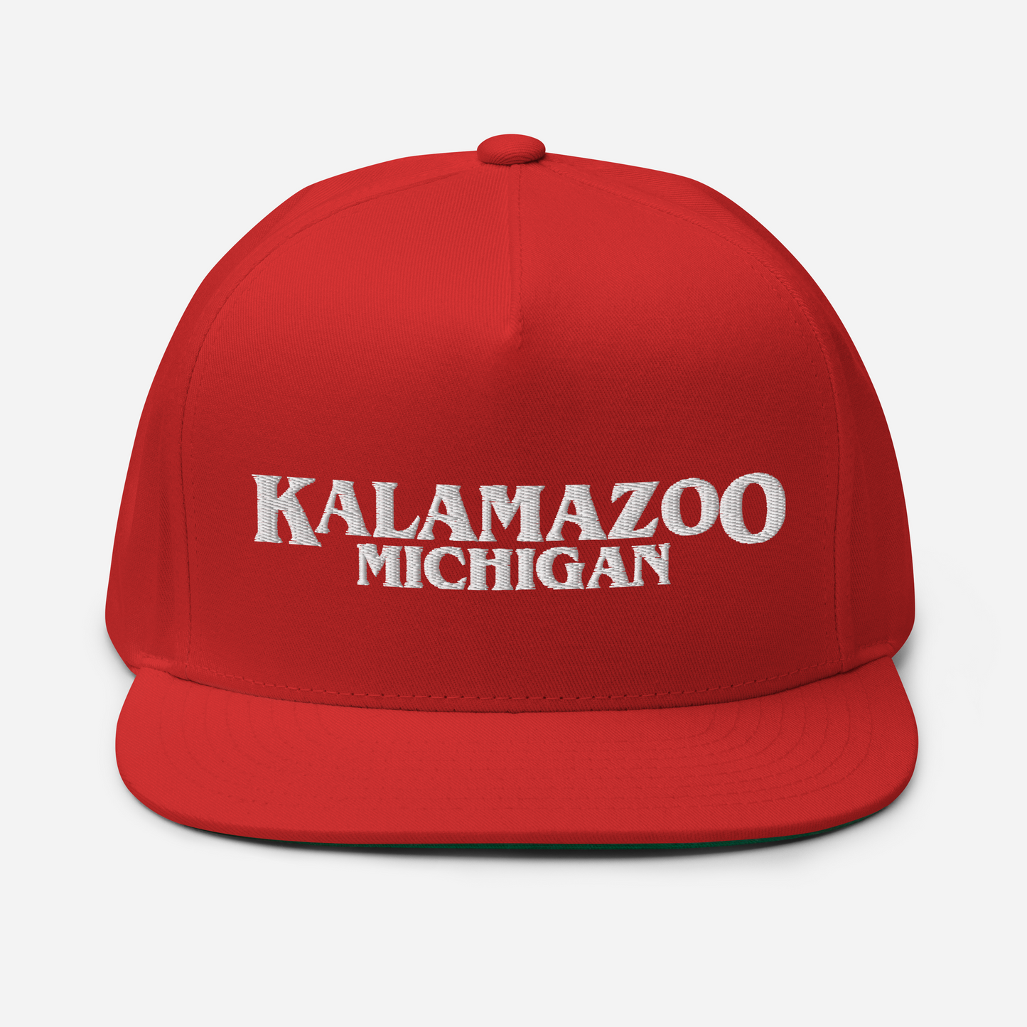 'Kalamazoo Michigan' Flat Bill Snapback (1980s Drama Parody)