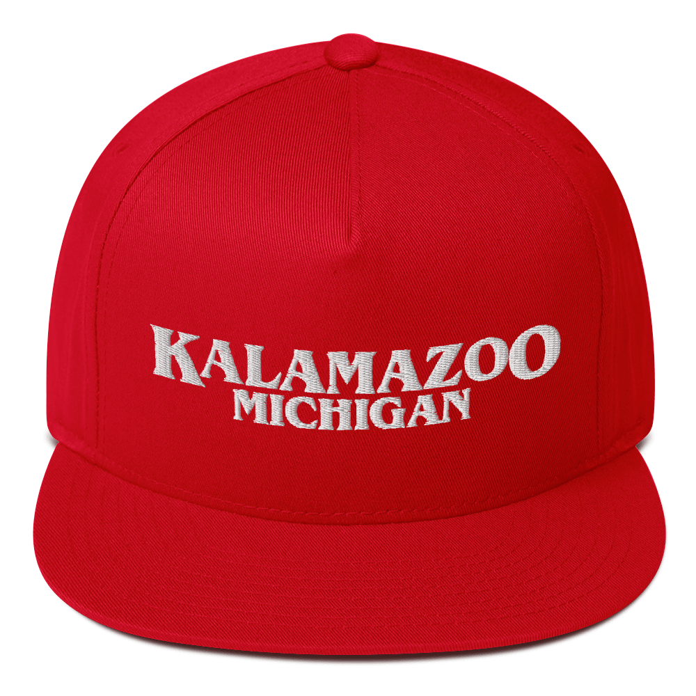 'Kalamazoo Michigan' Flat Bill Snapback (1980s Drama Parody)