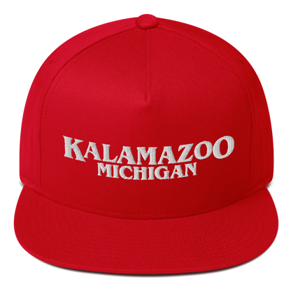 'Kalamazoo Michigan' Flat Bill Snapback (1980s Drama Parody)