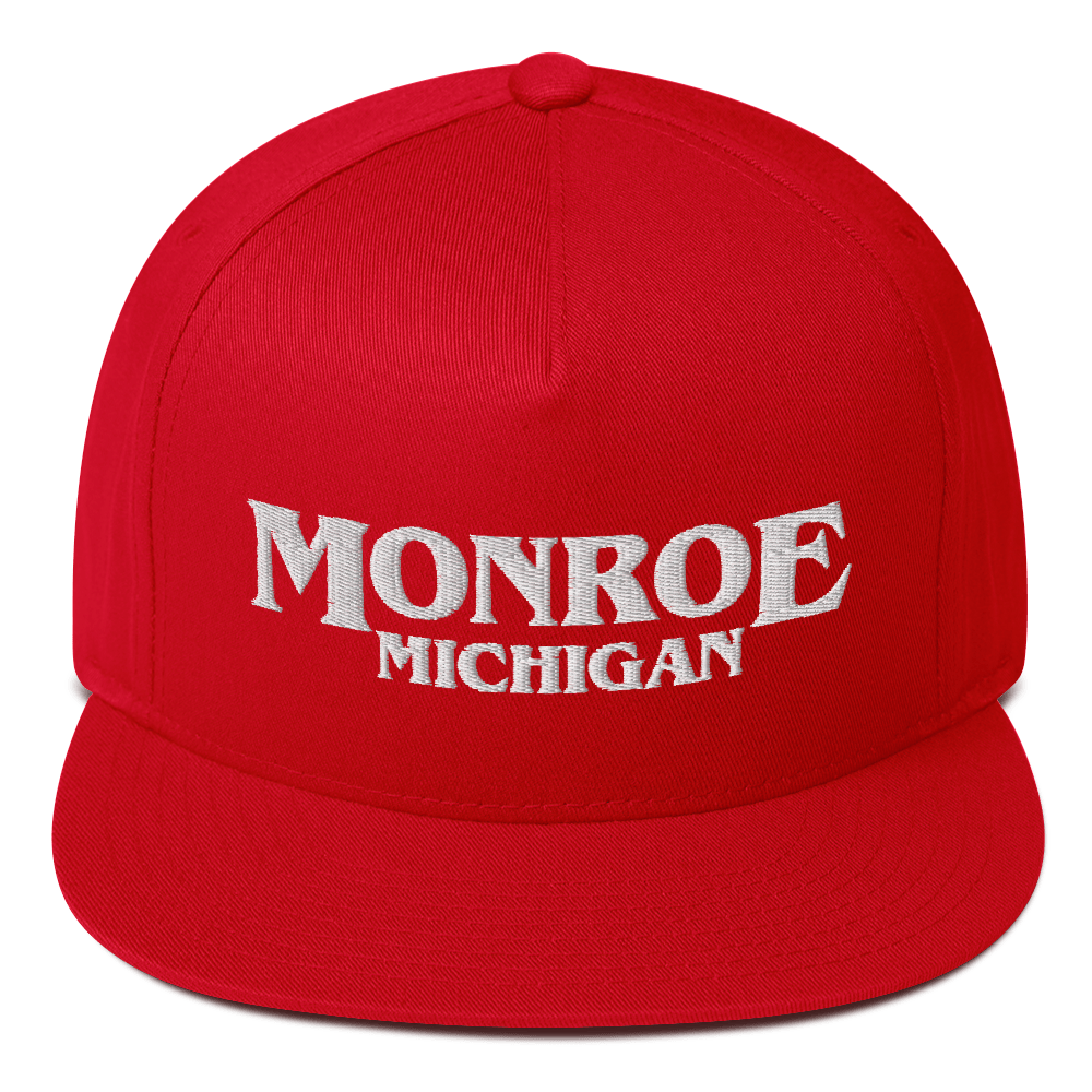 'Monroe Michigan' Flat Bill Snapback (1980s Drama Parody)