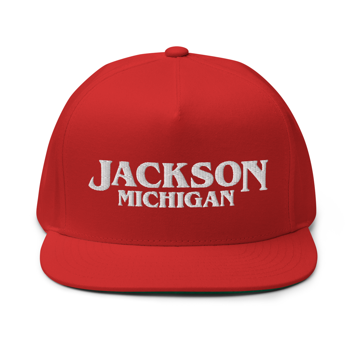 'Jackson Michigan' Flat Bill Snapback (1980s Drama Parody)