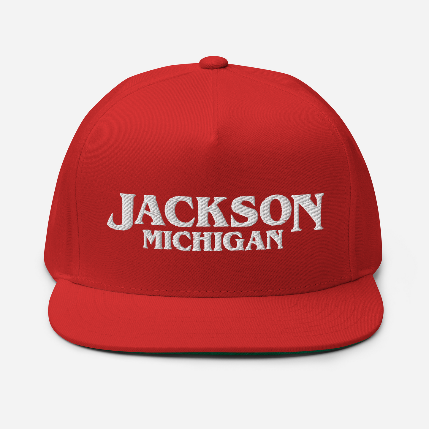 'Jackson Michigan' Flat Bill Snapback (1980s Drama Parody)