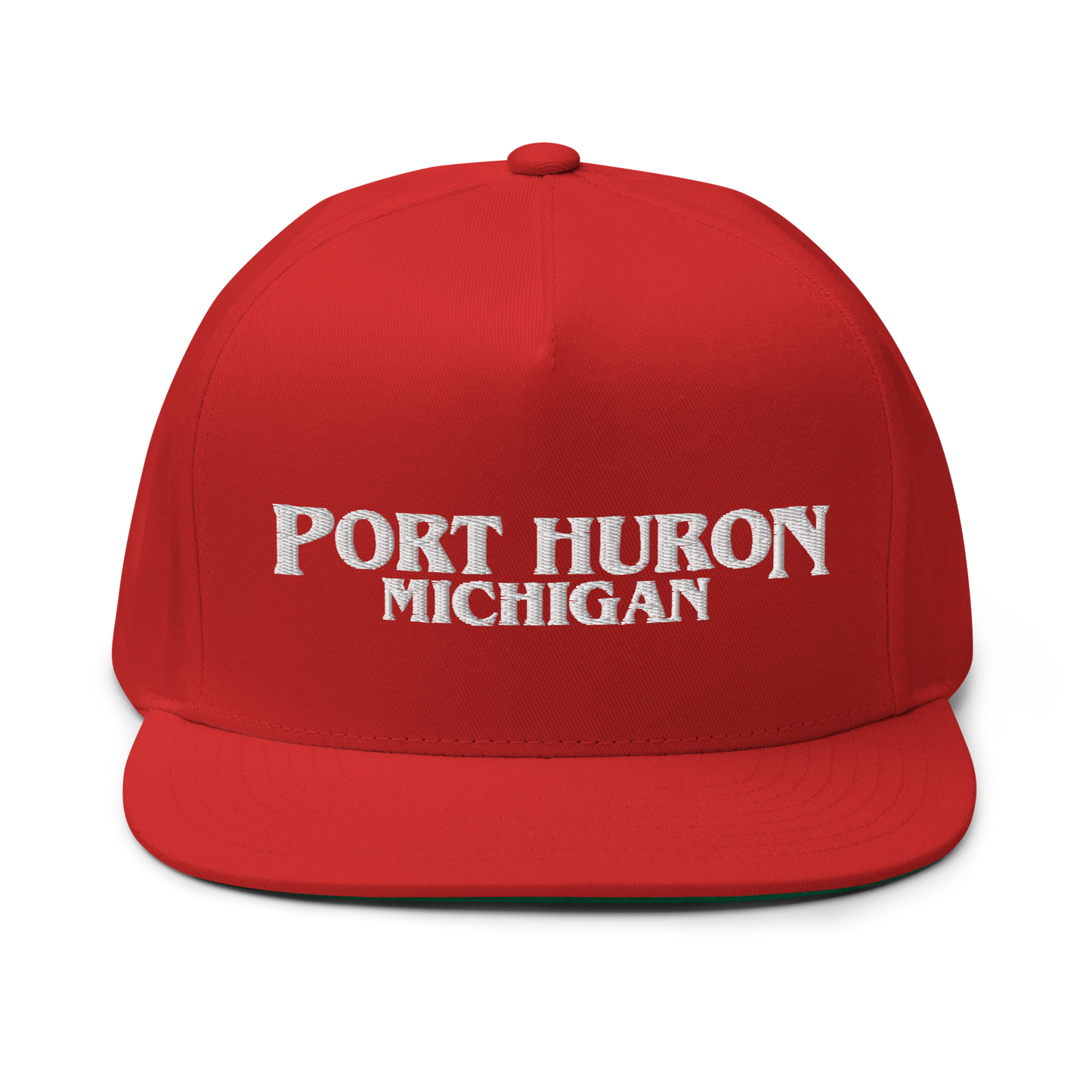 'Port Huron Michigan' Flat Bill Snapback (1980s Drama Parody)