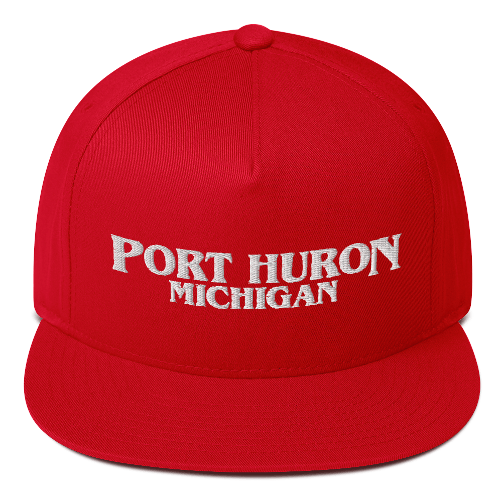 'Port Huron Michigan' Flat Bill Snapback (1980s Drama Parody)
