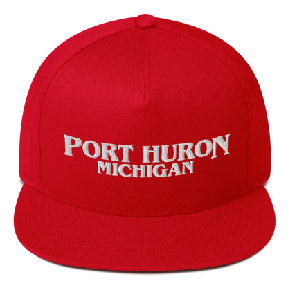 'Port Huron Michigan' Flat Bill Snapback (1980s Drama Parody)