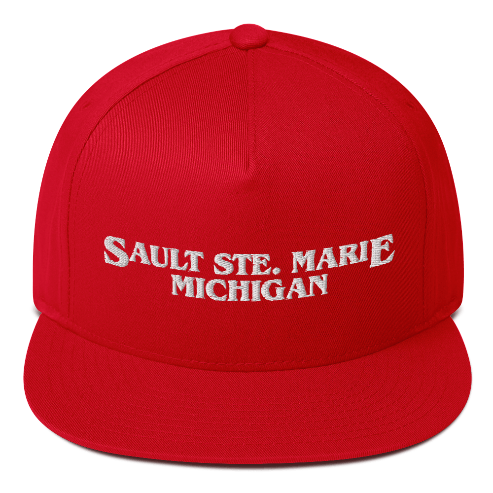 'Sault Ste. Marie' Flat Bill Snapback (1980s Drama Parody)