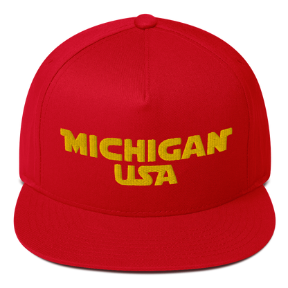 'Michigan USA' Flat Bill Snapback (Epic Sci-Fi Parody)